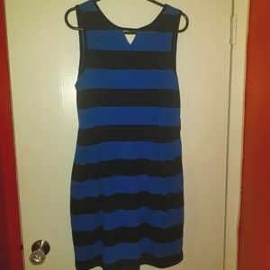 Pim+Larkin Rugby striped knee length dress with pockets
